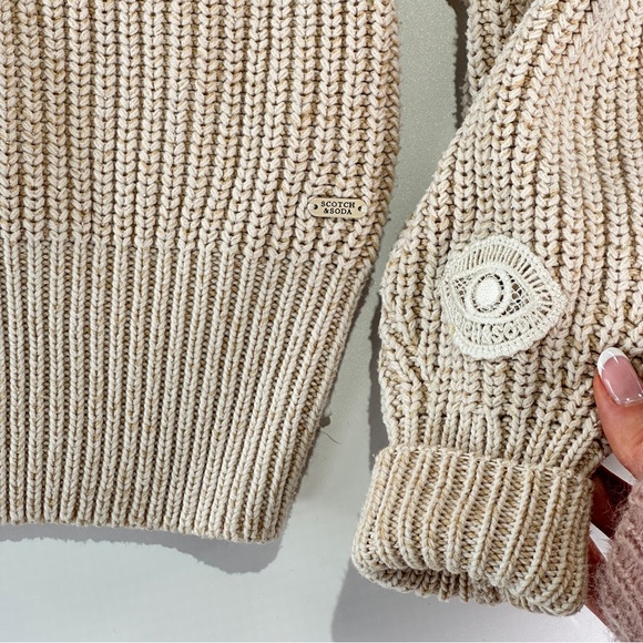 Scotch & Soda cardigan ribbed knit button front XS beige - Picture 3 of 11